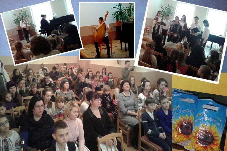 Співробітники БДМУ привітали діток переселенців зі Сходу України з Днем Соборності