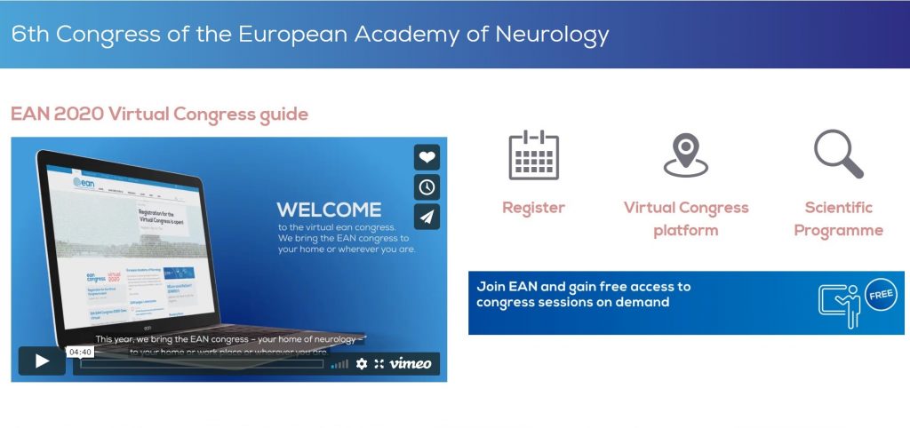 Співробітники БДМУ відвідали Віртуальний конгрес Європейської академії неврологів