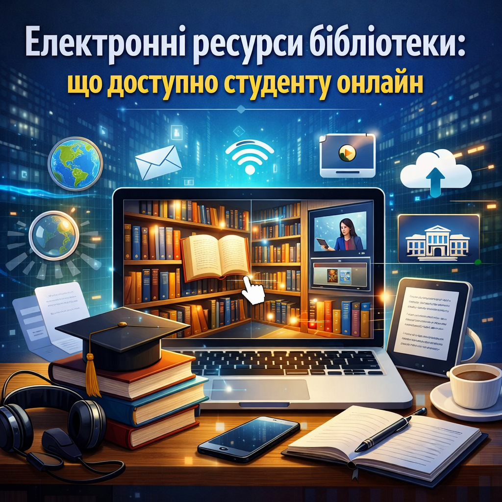 Електронні ресурси бібліотеки: що доступно студенту онлайн